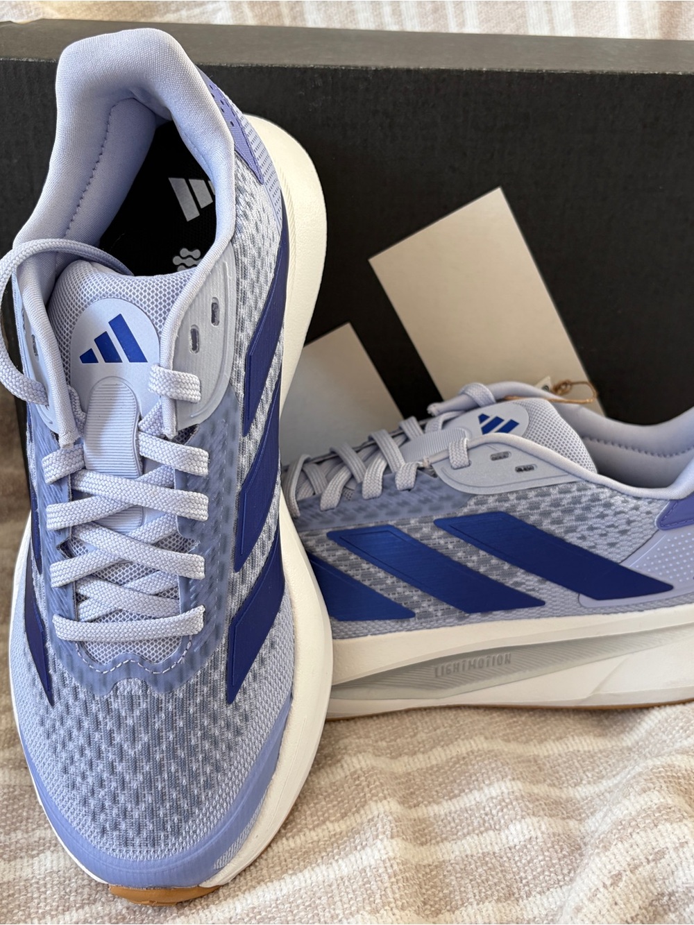 adidas Lavender and Royal Blue Duramo SL2 W Running Shoes Size 6